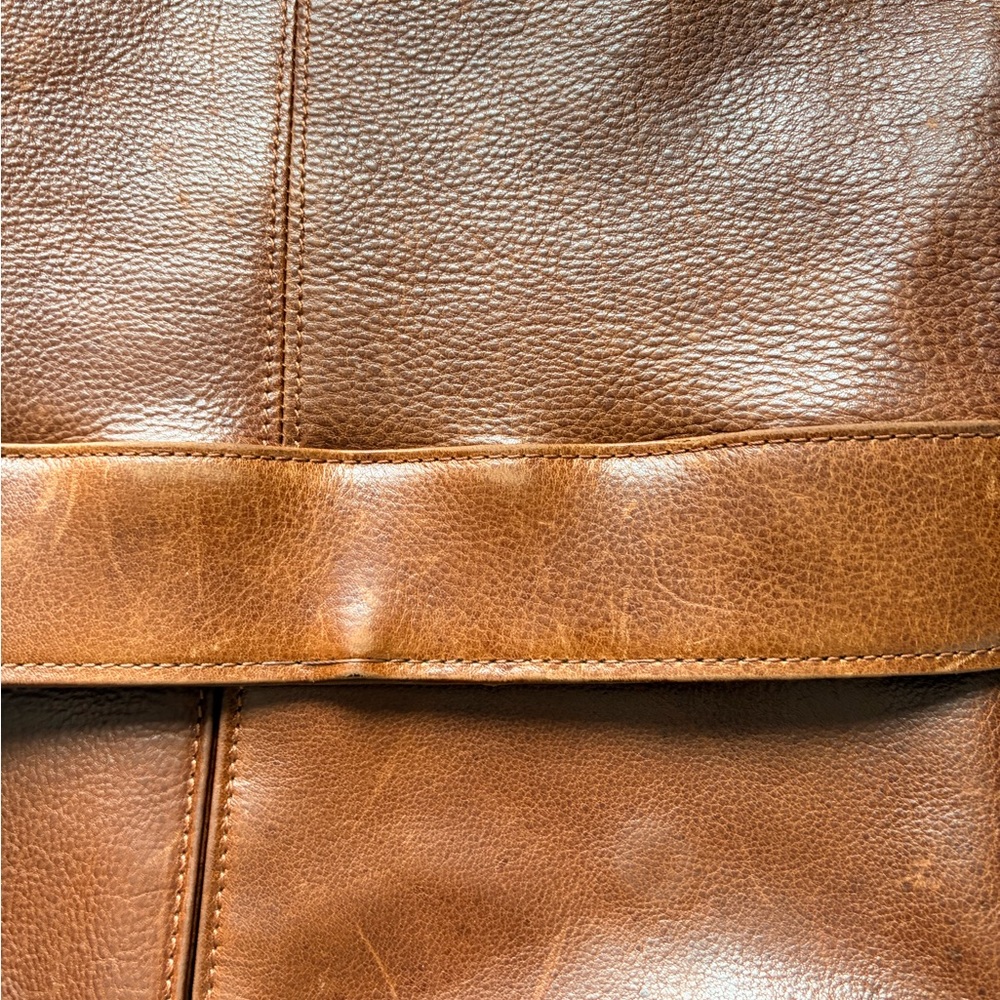 Wilson’s Brown Leather Bag Laptop 15” Work Briefcase - Picture 3 of 9